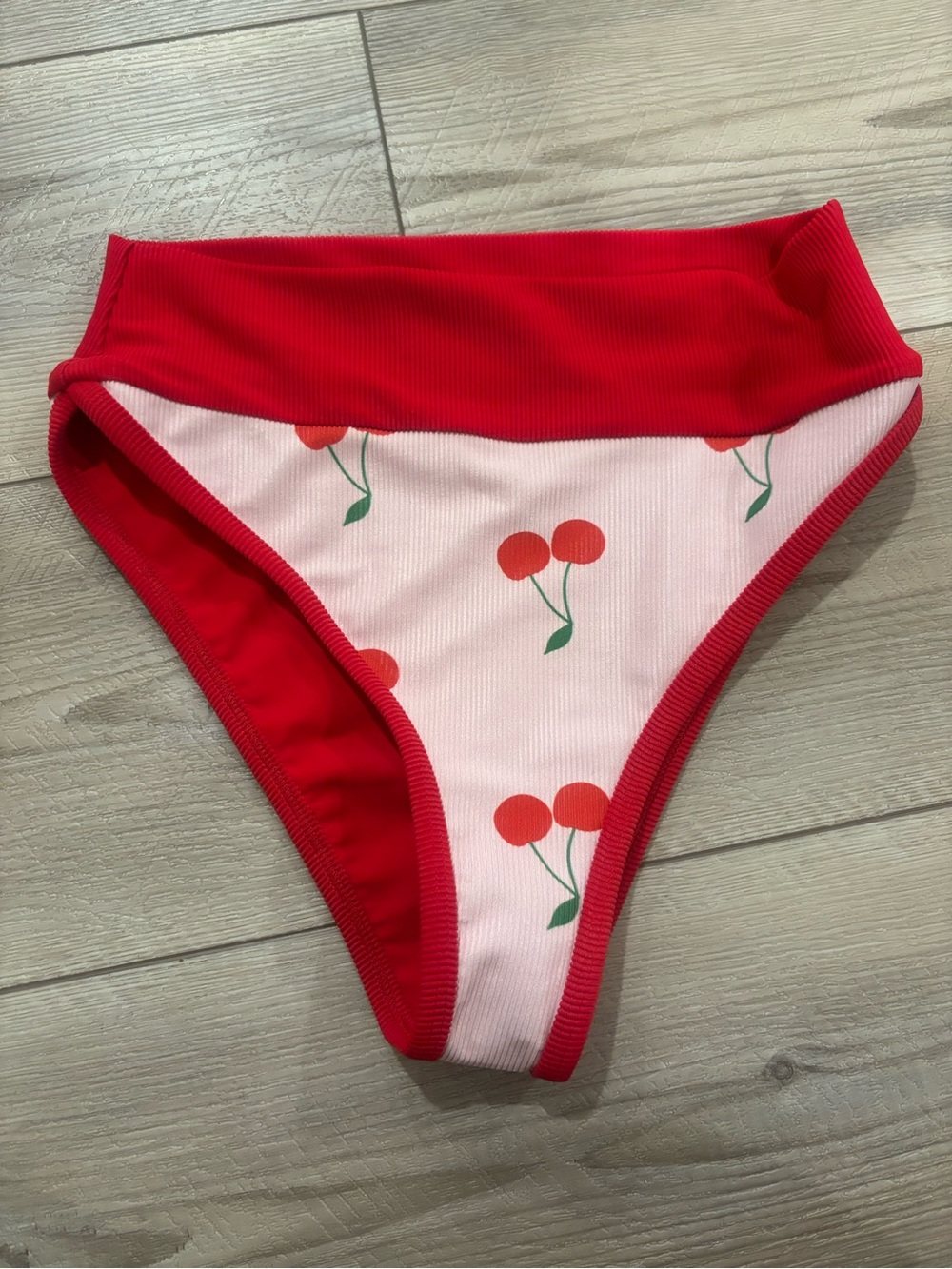Lain Snow-Red Cherry-Print Women’s Swim Bottoms